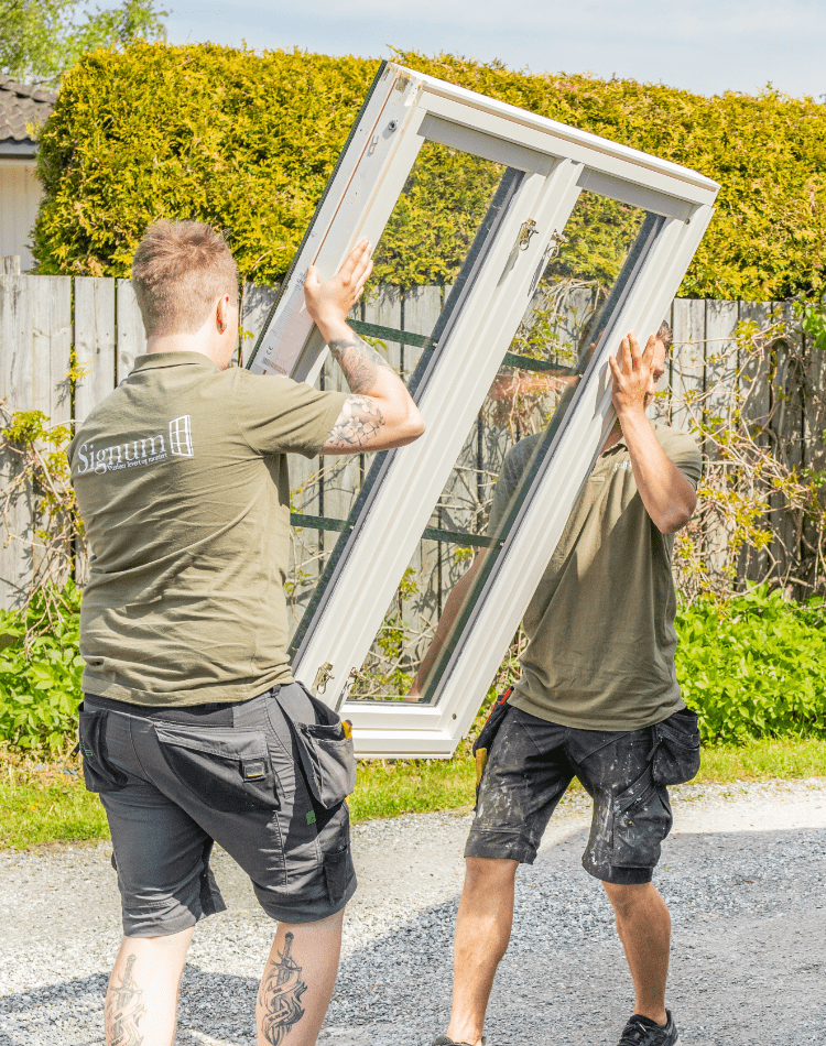 Signum bærer vindu i Lørenskog
